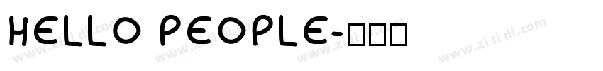 HELLO PEOPLE字体转换